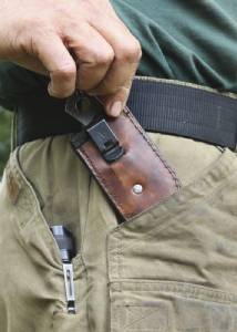 Piranha Leather Pocket Sheath #4